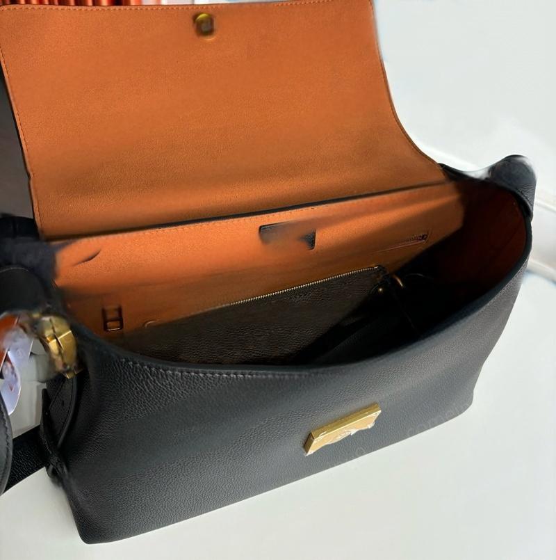 2025 Mirror Soft Calfskin Key Messenger Flap Bags Womens Wide Strap Crossbody Shoulder Bag with Small Pouch 100% Real Leather Underarm Handbags Purse 