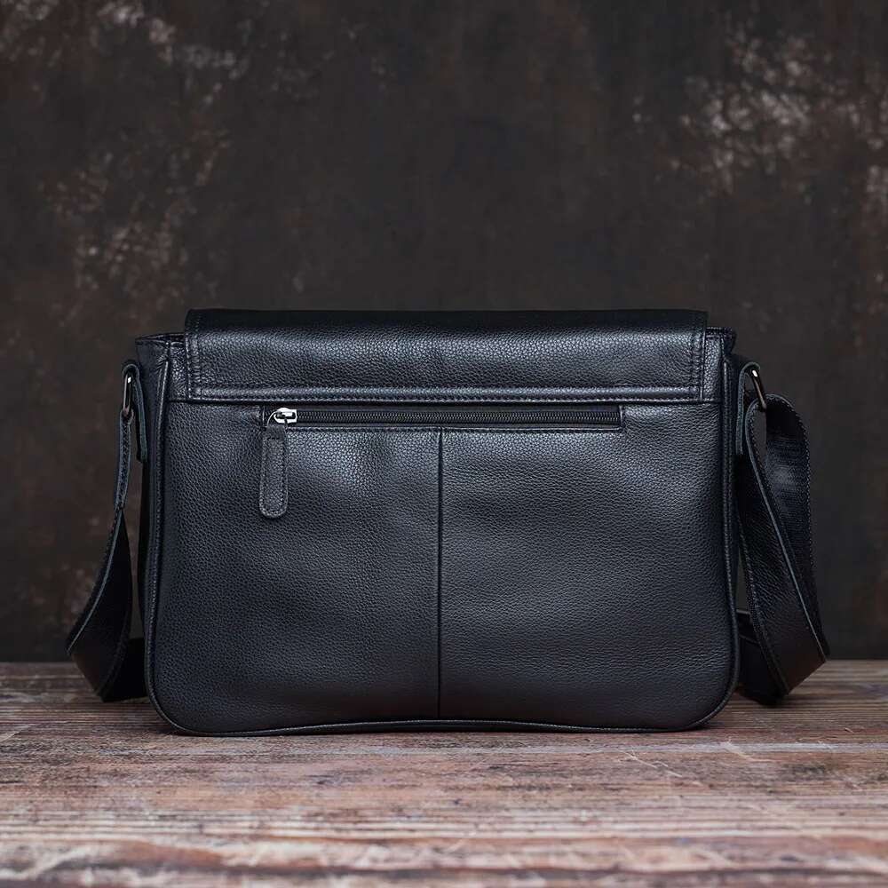 Casual Men Crossbody Genuine Fashion Shoulder Bag High Quality Leather Original Messenger For 10.5 Inch iPad NUPUGOO