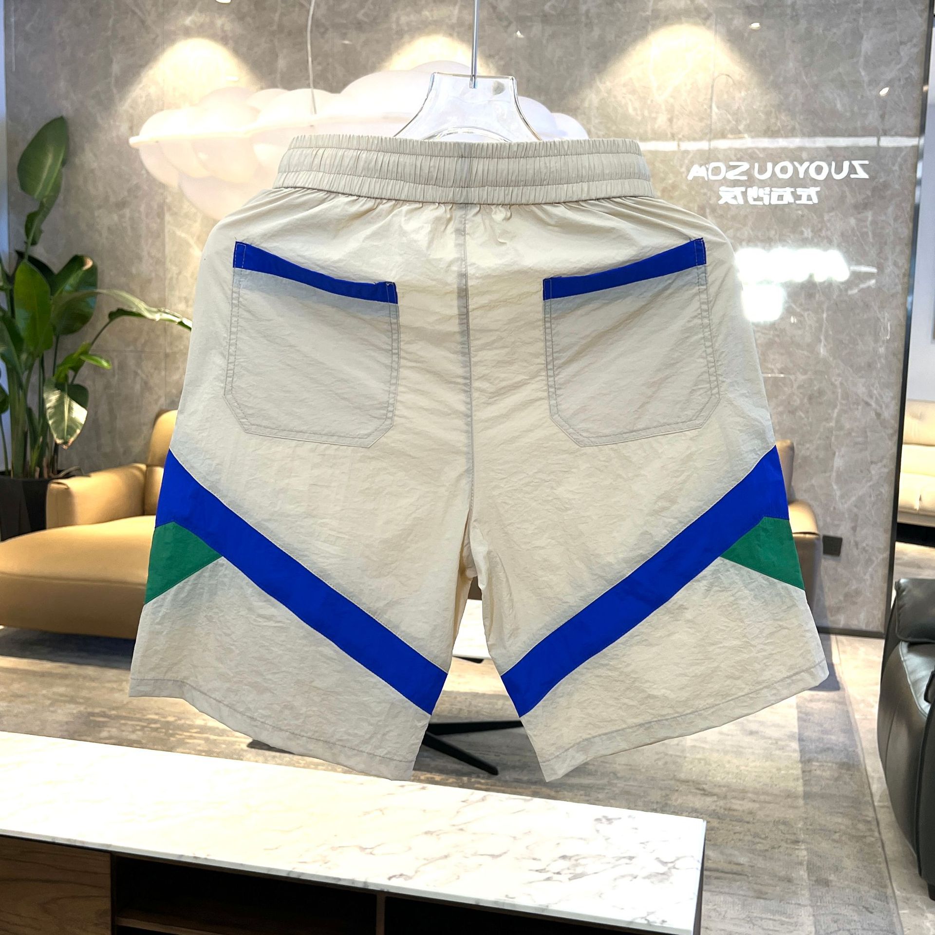 The 2025 Summer New Patterned And Striped Loose And Breathable Shorts And Pants Are The Same As The Popular Ones Versatile And Quick-drying