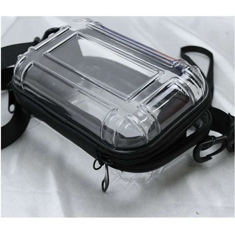 ddmy Transparent Crossbody Portable Clear Waterproof Wash Bags Travel Shopping Storage Tote Shoulder Phone Bag