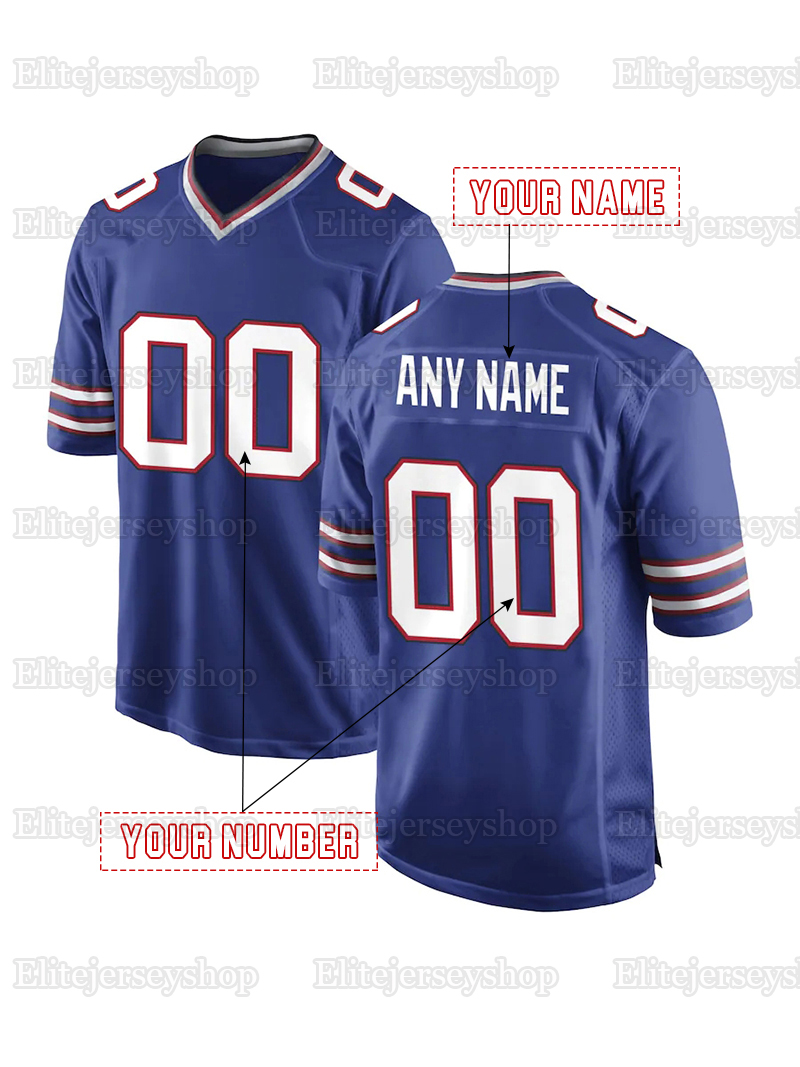 Custom Football Jerseys Josh 17 Allen 2025 Joey Bosa Gabriel Davis Miller James Cook Terrel Bernard Rasul Douglas Dawson Knox Beasley O Dalton Kincaid