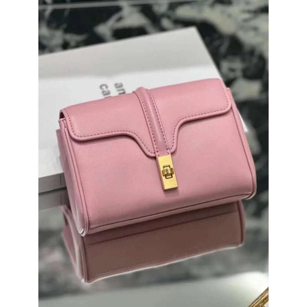 Designer Bag 2025 Women Mini Totes Underarm Flap Hasp Cowhide Genuine Leather Shoulder Bag Sweet Ladies Pink Party Small Strap Crossbody Bags Luxury B