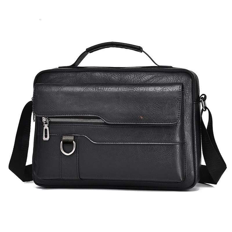 Brand Shoulder For 9.7" Ipad Men PU Leather Flaps Men's Crossbody Bags Business Flap Male Solid Messenger Travel Bag