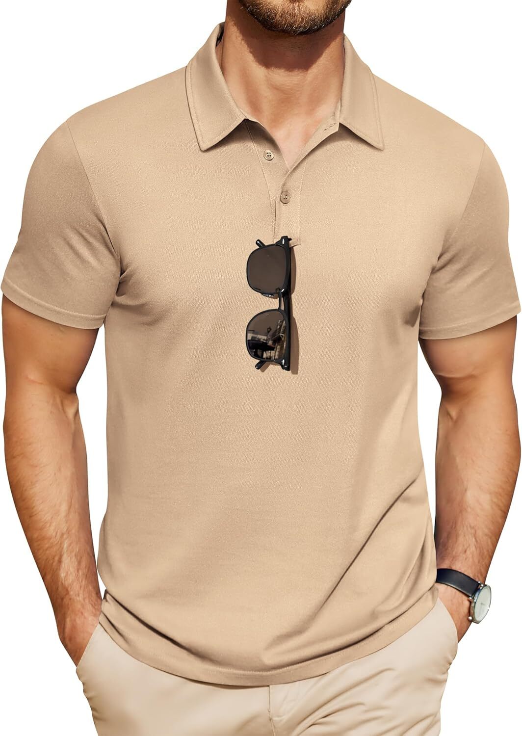 Mens Polo shirt Men's Polo Shirts Short Sleeve Pique Jersey Golf Shirt Casual Summer Collared T-Shirts Polos tshirt Casual tops summer clothes