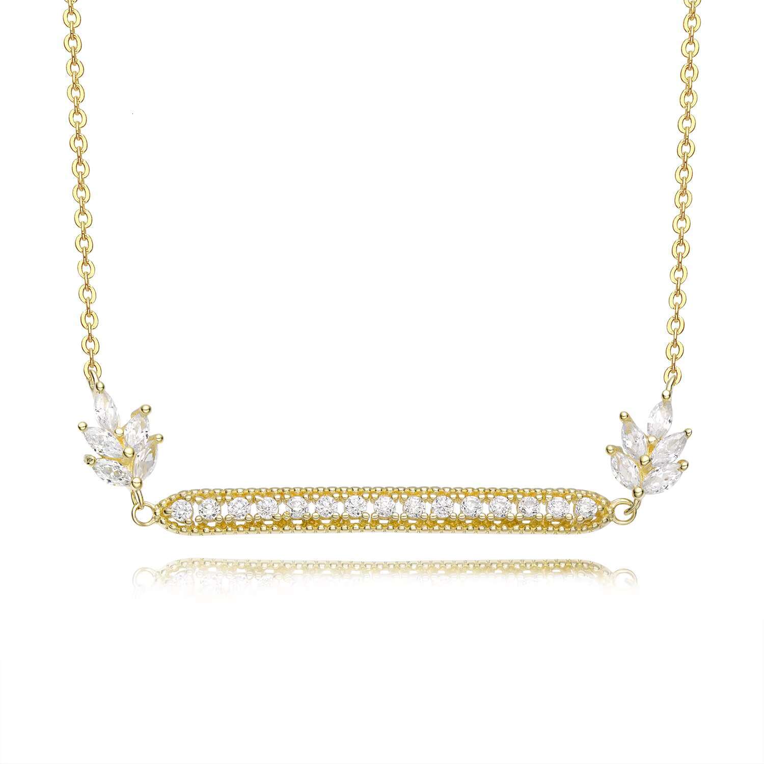 Luxurious classic real gold pendant necklace, suitable for elegant and fashionable women's boutique jewelry design