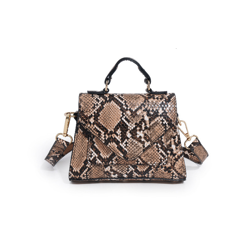Designer Pack Fashionable Women S Handbag With Snake Pattern Diagonal Cross Hundred Shoulder Small Square Bag Classic Free Shipping