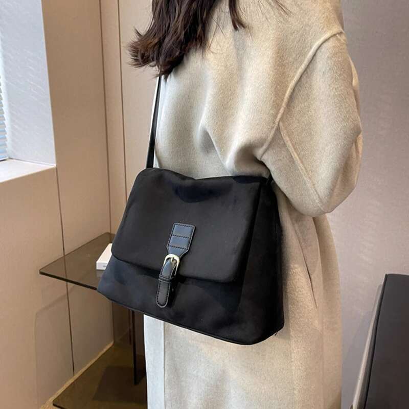 Vintage Brown Suede Soft PU Leather Women Shoulder Bags Large Capacity Crossbody Tote Bag High Quality Fashion Hobo Handbags