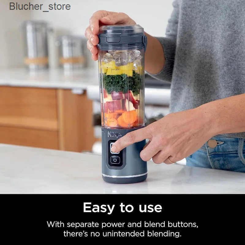 Ninja BC151NV Blast Portable Blender Cordless 18oz. Vessel Personal Blender-for Shakes Smoothies Leakproof-Lid Sip Spout z250513
