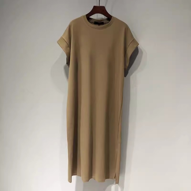 DO7170 Large size dress women's summer mid-length over-the-knee casual long skirt large size fashion T-shirt