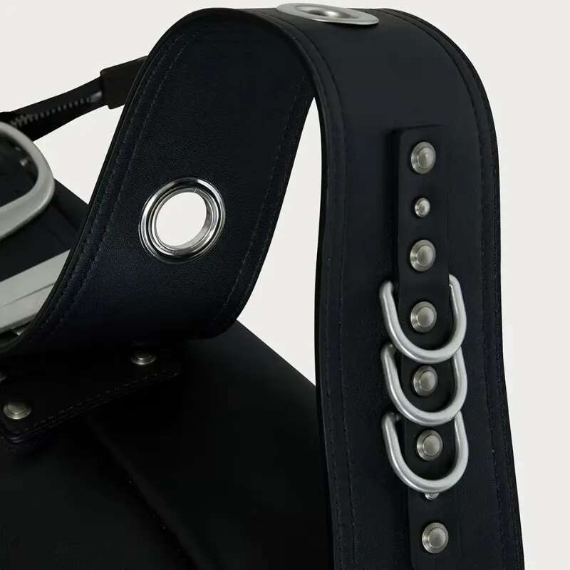 Bella Wide Strap Hobo Korean Brand Moto Styling Punk Belt Buckle Rivet Shoulder Large Capacity Designer Cross Bag
