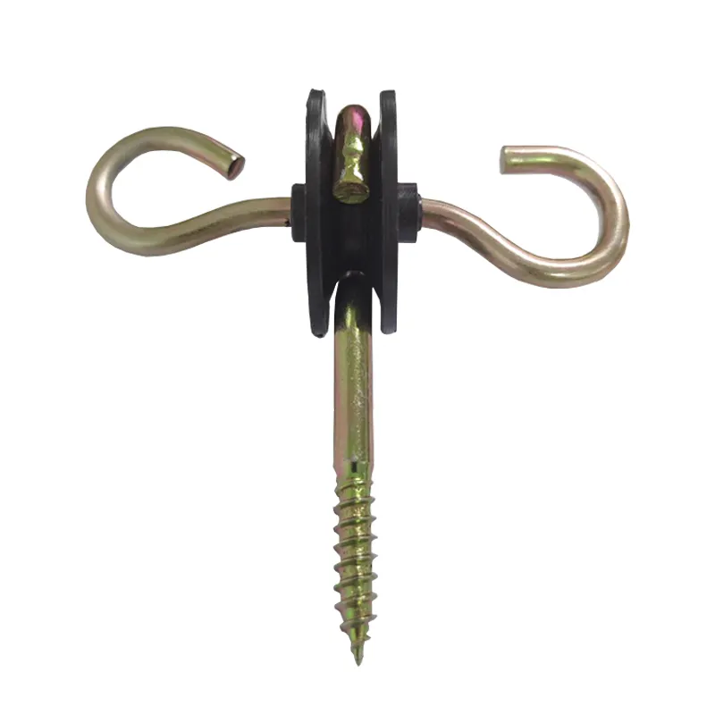 20pcs Farm Electric Fence Gate Handle Anchors, Wood Post Screw-in Insulator, Wire Insulators, Fence Ring Post Wood Post Insulator