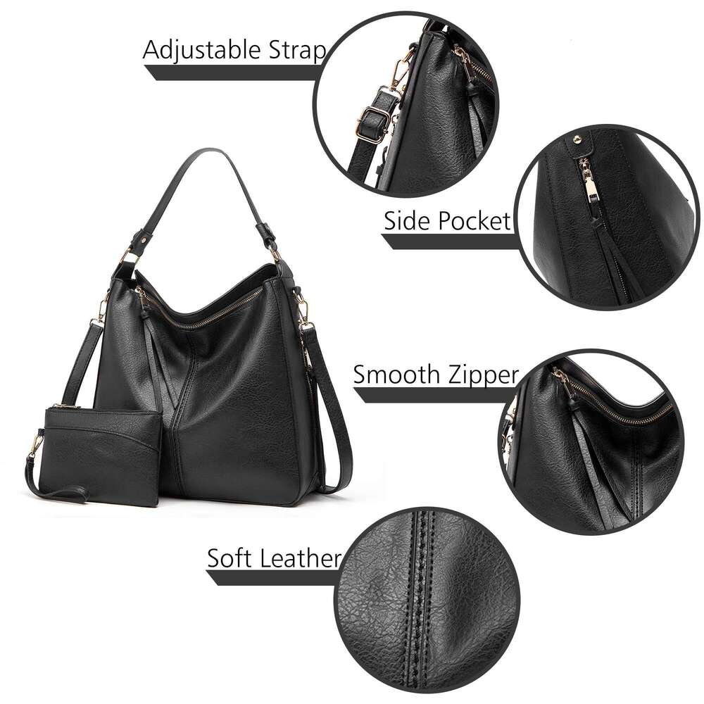 New Simple Tote Handbag Fashion Business Commute Large Capacity European Version Women's Shoulder Messenger Bag