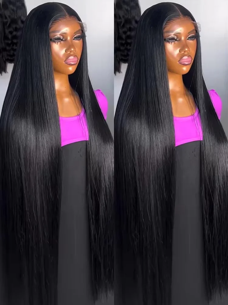 13x6 Straight Lace Front Wig HD Transparent Brazilian Human Hair Wigs For Women 360 Lace Frontal Wig 5x5 Lace Closure Wig Synthetic Front Wig