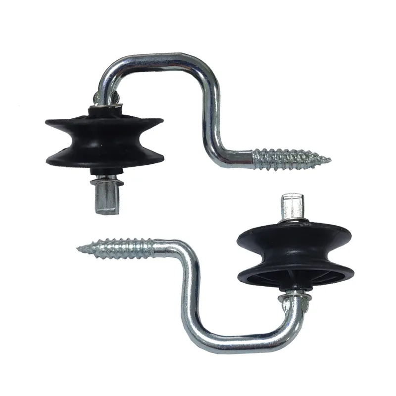 Self-tapping Farm Electric Fence Wood Post Insulators, Screw-in Corner Polyrope Insulators, Anchors Corner Insulators