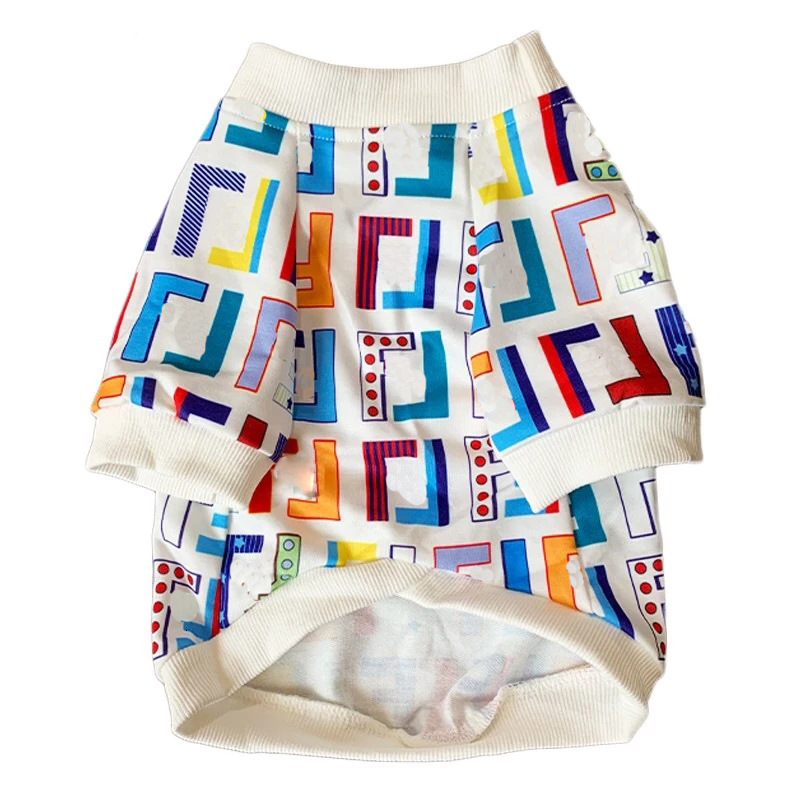 Pet Teddy letter printed puppy clothes, pet dog clothes