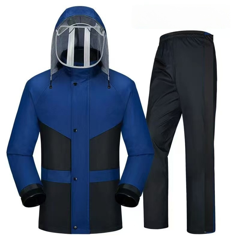Motorcycle rain jacket pants camping and hiking fishing motorcycle raincoat 250411