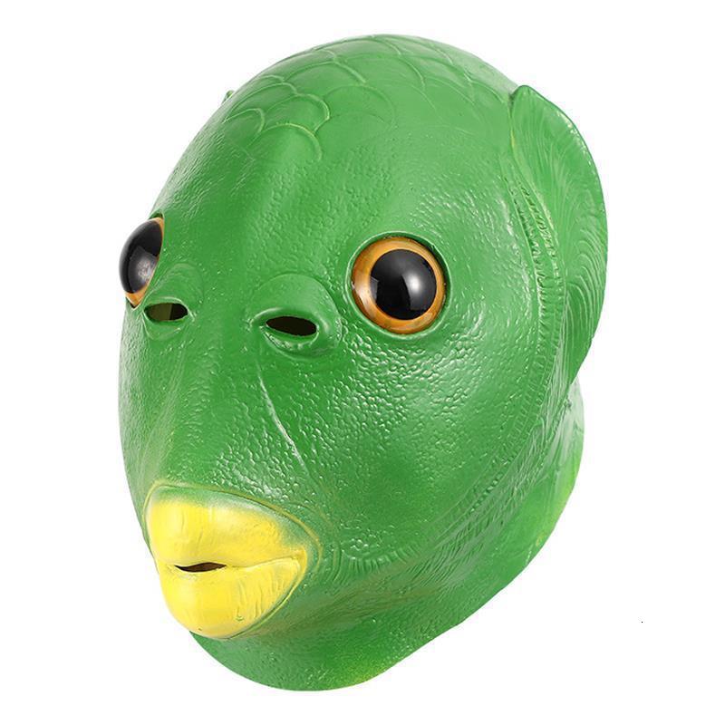 Party Masks White Mouse Animal Head Latex Mask Rat Masks Halloween Cosplay Costume Dress 230327