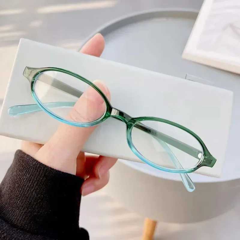 Women Fashionable Myopia Glasses Trendy New Small Frame Near Sight Eyeglasses for Female Men Vintage Oval Computer Eyewear W250513