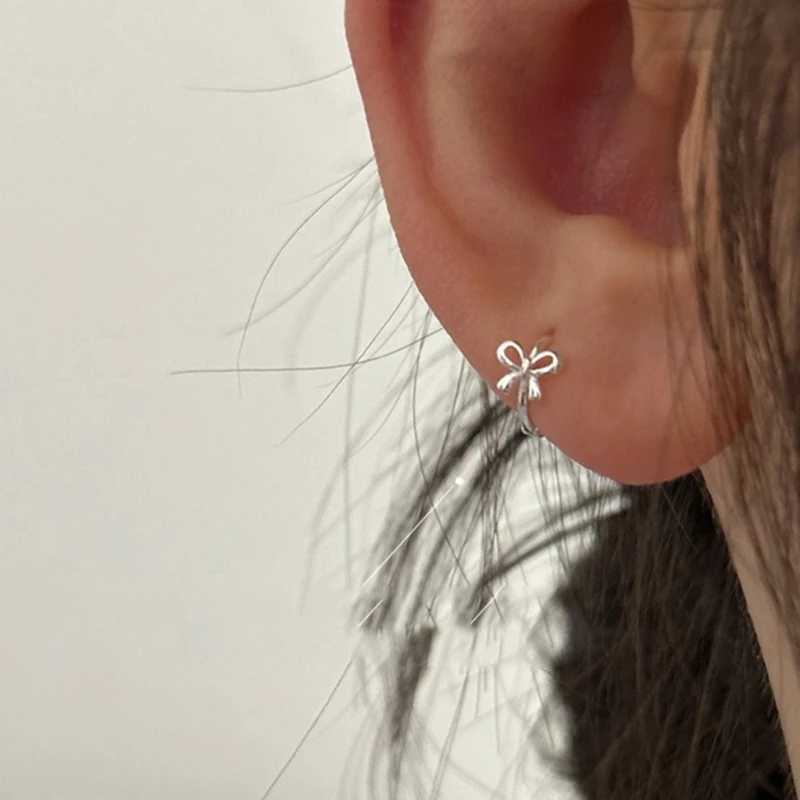 Bowknot Studs Earrings Ear Piercing Jewelry Accessory Stylish Bow Ear Pendant Jewelry for Fashion Enthusiasts Y250510