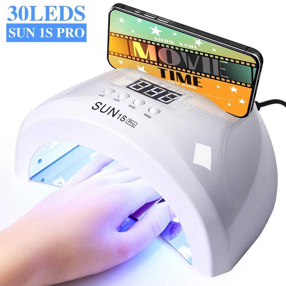 SUNs Pro UV Nail Dryer Gel Polish Drying Lamp 30LED Nail Curing Lamp Nail Art Phototherapy Machine Tools Nail Art Machine W250513
