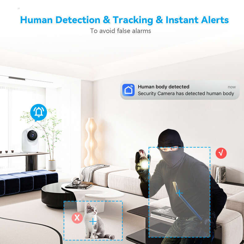 WiFi graffiti indoor surveillance camera wireless baby monitor Tuya intelligent network camera