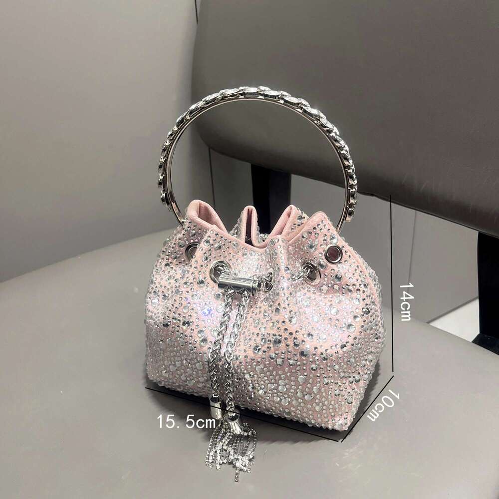Designer Bag Handmade Rhinestones Evening Clutch Bag Purses And Handbag Designer Shoulder Shiny Crystal Clutch Purse Bucket Bag Luxury Bag