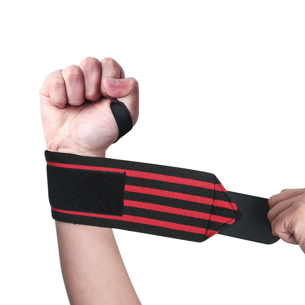 Fitness Wrist Bracers Men Wrapping Elastic Bandages Strength Training Sprains Wrist Bracers Weightlifting Bench Press Sports Wrist Bands