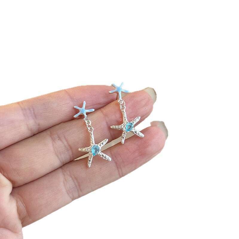 Lolita Style Alloy Earrings for Formal Events - Seaside Vacation Style
