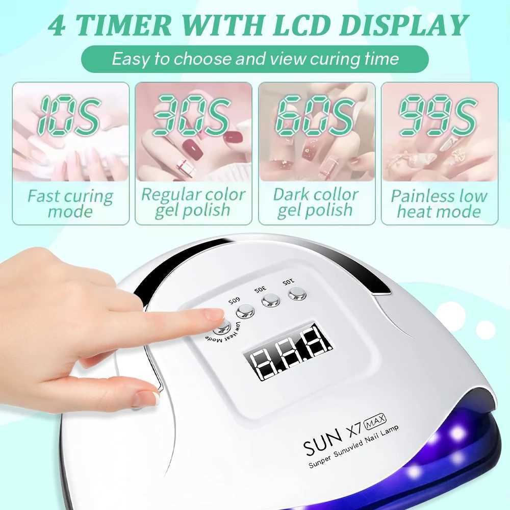 DianaBeauty UV LED Nail Lamp 80W Manicure Lamp for Curing All Nail Gel 57 LEDs Quick-drying Nail Dryer with4 Timers Nail Art W250513
