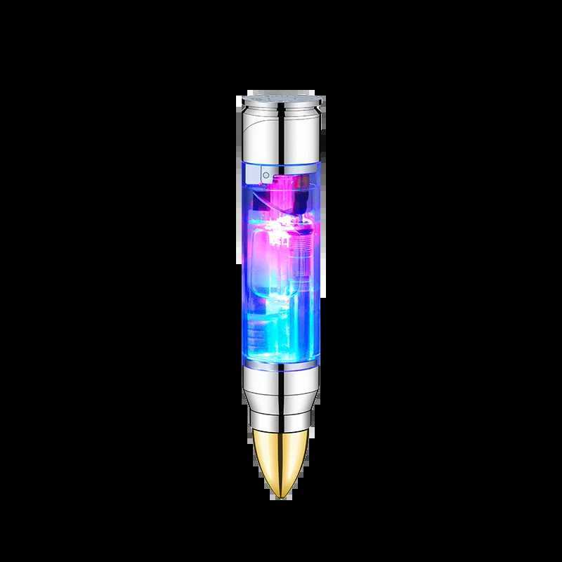 New Windproof Mini Inflatable Lighter Jet Flame Transparent Color Light Torch Lighter Cigarette Accessories Smoking Gifts Y250513