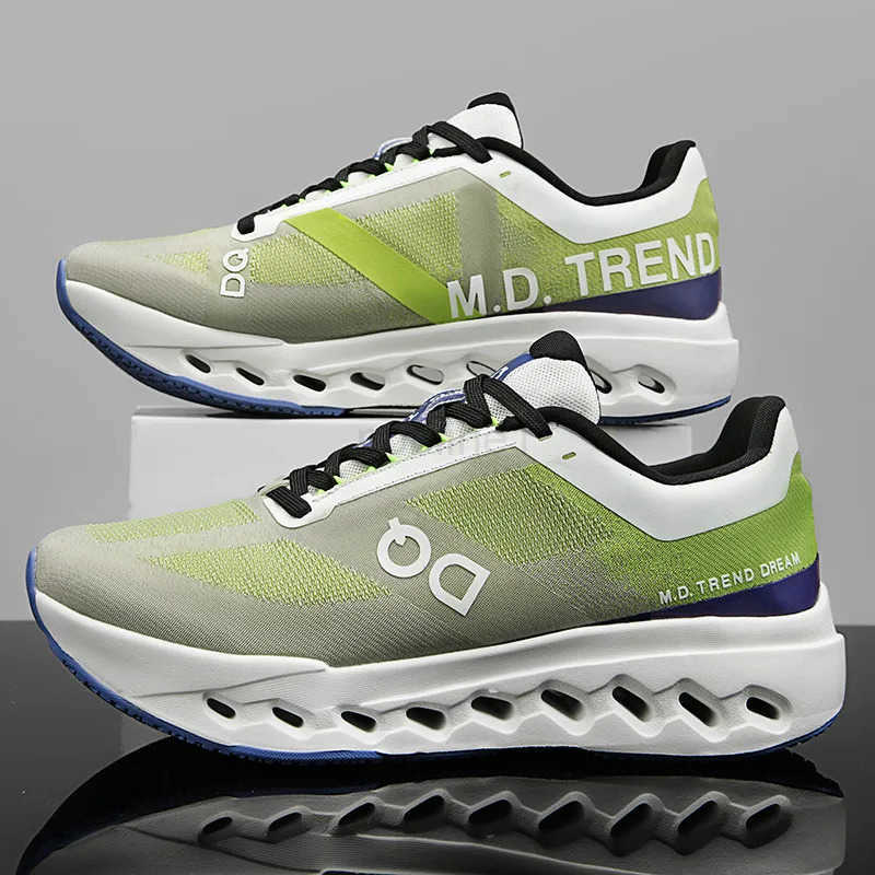 2025 New Men Sports Marathon Air Cushion Running Shoes Breathable Lightweight Massage Athletic Nonskid Casual Outdoor Sneakers Z250513