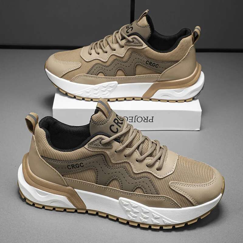 designer sneakers Men's Run Sneaker Thick-soled Youth Casual Cricket Male Fashion Trend Board Comfort Skateboard Shoes Outdoor Walking Shoe