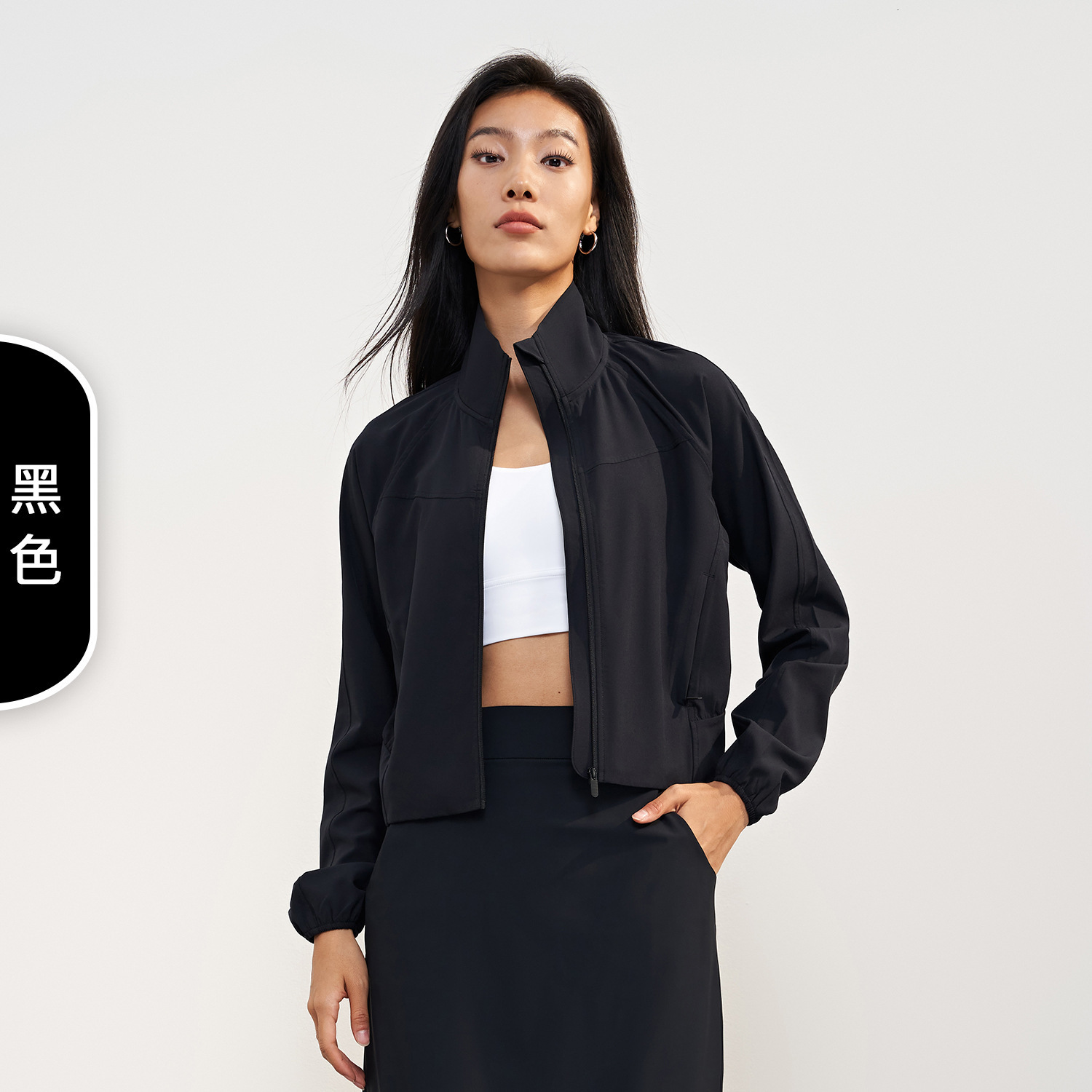 Yoga long sleeved womens jacket windproof running jacket gym push up fitness tight top quick drying breathable sports jacket women 241018