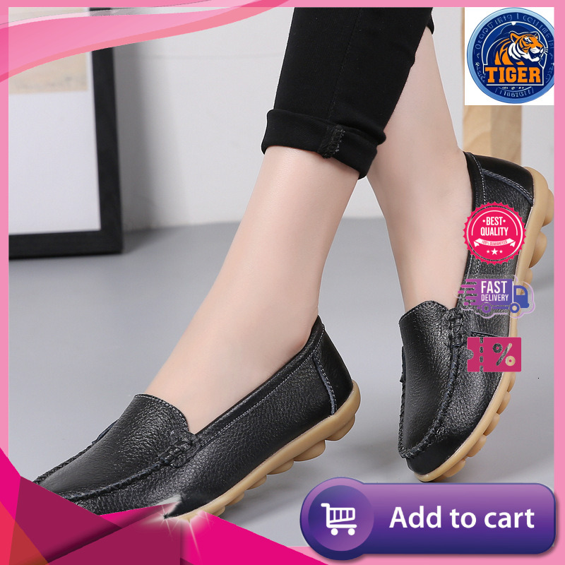 Ddmytiger Spring Summer Genuine Mother Shoe Covers Shallow Mouth Cowhide Sole Lazy Low Top Nurse Shoes Casual Outdoor Shoes