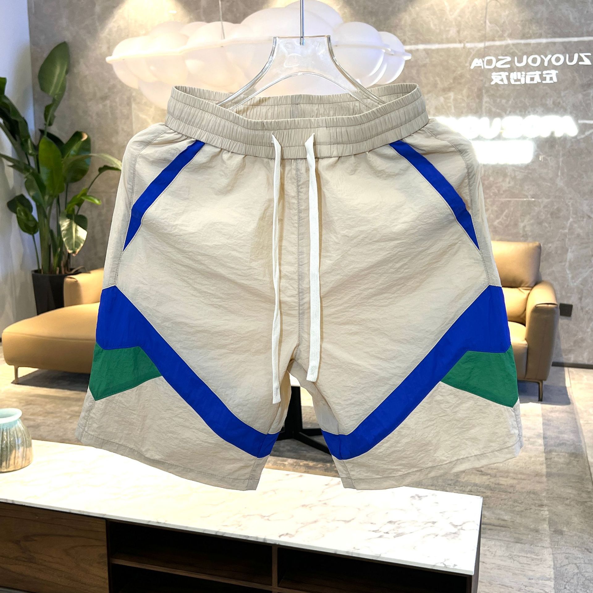 The 2025 Summer New Patterned And Striped Loose And Breathable Shorts And Pants Are The Same As The Popular Ones Versatile And Quick-drying