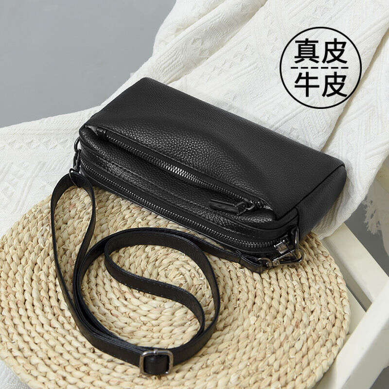 Head layer cowhide crossbody genuine 2025 new simple soft leather small women's fashionable and stylish shoulder bag