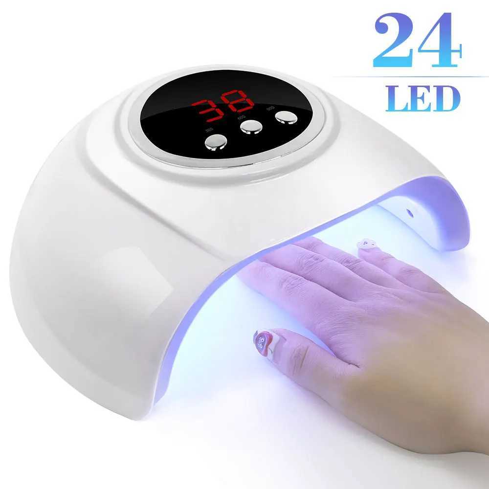 Professional Nail Dryer 24 UV LED Nail Lights with Auto Sensor Drying Light for Nails Fast Curing Gel Dryer Nail Salon Tools W250513
