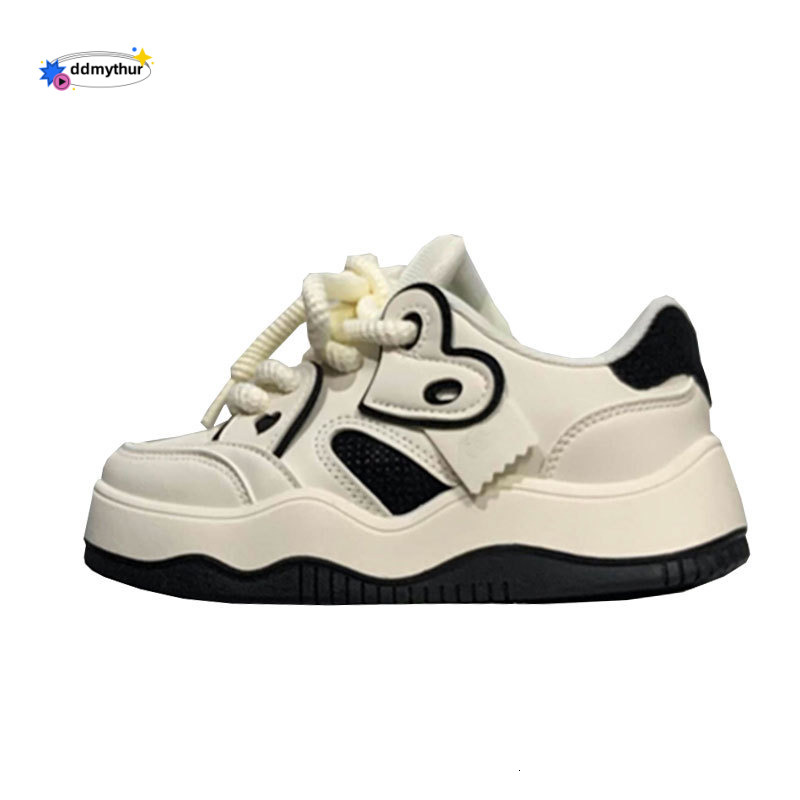 Little White New 2024 Spring Autumn Versatile Instagram Trendy Small and Popular Thick Sole Casual Women's Board Shoes ddmythur