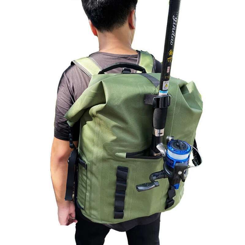30L Swimming Backpack Waterproof Climbing Bags Sea Fishing River Trekking Drifting Boating Hiking Kayaking Dry Boat Bag Pack