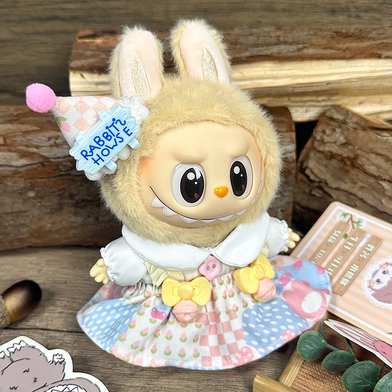 Hot Sale Anime Figure Labubu designer luxury clouthes Labubu's party doll clothes the first and second generation blind boxes feature Labubu doll