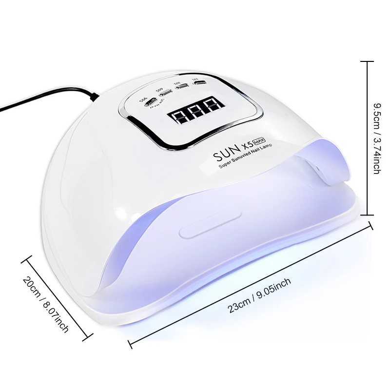 Professional UV Nail Art Lamp 45LED Nail Dryer with 4 Timers and Auto Sensor Drying Light for Gel Nail Polish Curing Nail Tools W250513