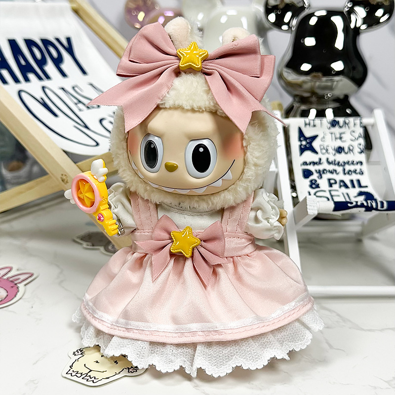 Hot Sale Anime Figure Labubu designer luxury clouthes Labubu's party doll clothes the first and second generation blind boxes feature Labubu doll