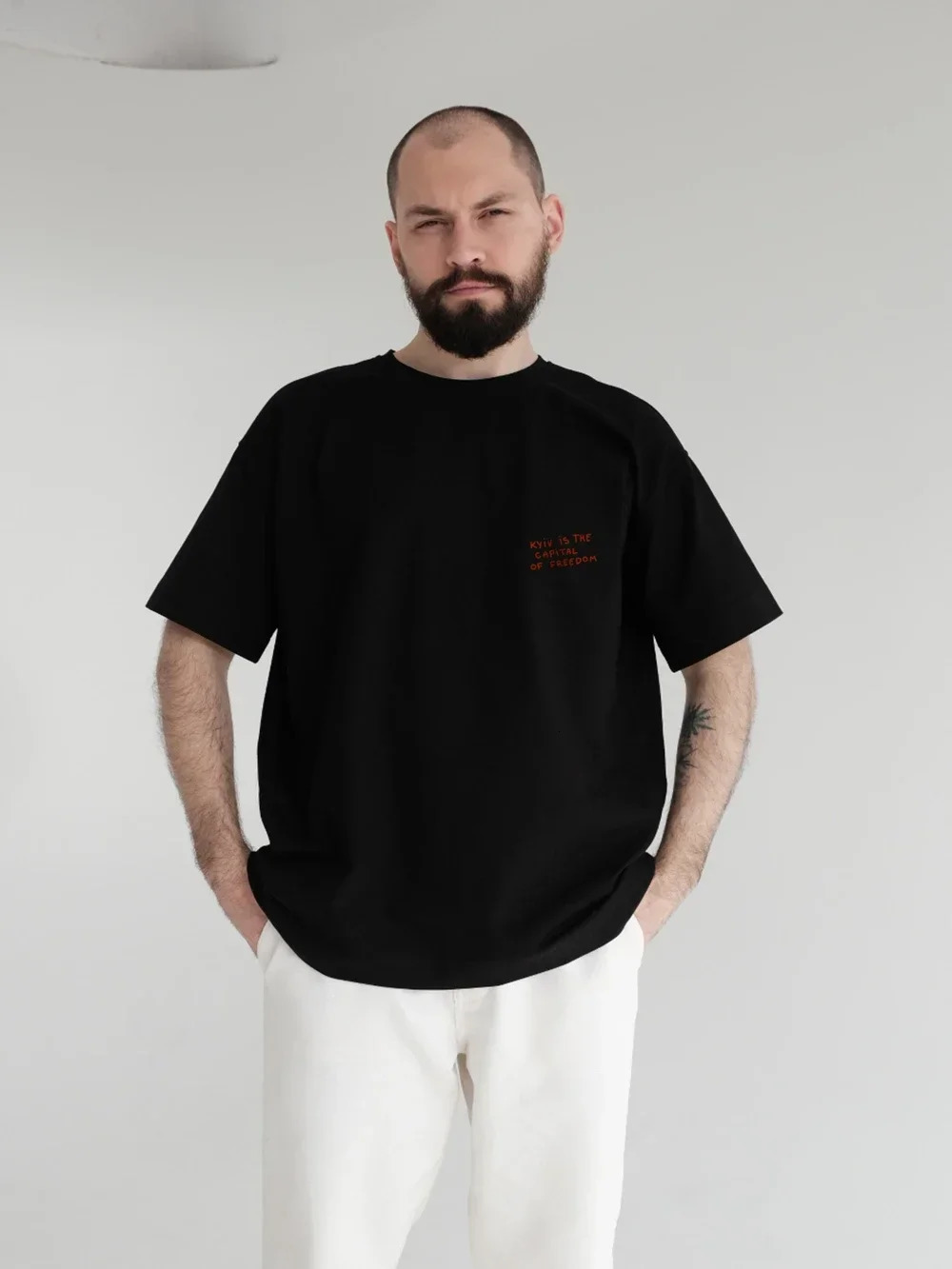 Summer Simple Fashion Printing TShirt With Kyiv is The CAPiTAL of Freedom Men Women Boutique Cotton ShortSleeve Tee 250513