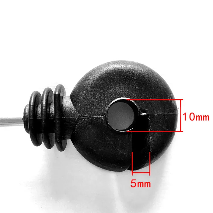 Electric Fence Insulator Screw, Insulated Screw in Fence Fastener Ring for Maintenance Farm Animal Fencing Sturdy Durable Easy Replace