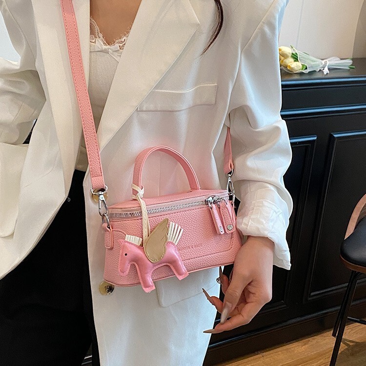 Box 2025 New Trendy Fashion Handheld Shoulder Commuter Texture Crossbody Bag