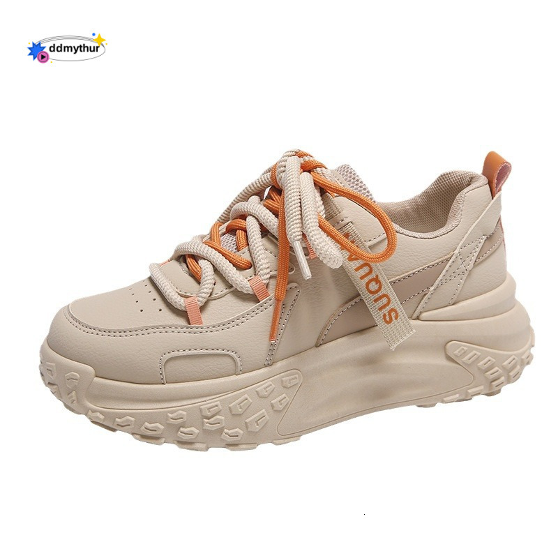 Versatile dad female ins, Korean version, new 2024 summer height increasing sports running shoes, casual thick soled women's shoes ddmythur