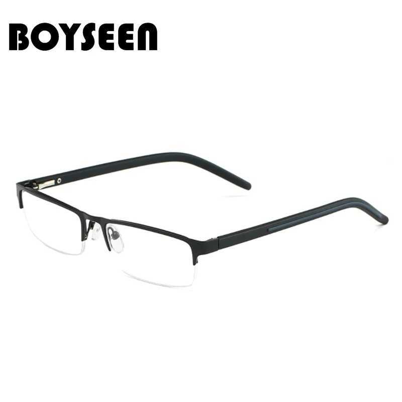 BOYSEEN Titanium Alloy Reading Glasses +0.5 To +4.0 Non Spherical 12 Layer Coated Lenses Business Nearsighted Glasses 0 To -3.0 W250513