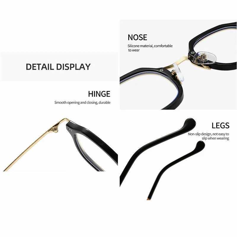2025 Steam Punk Reading Glasses Men Women Resin Lens Anti Blue Light Presbyopic Eyeglasses Eyewear For Vision Frame +0.0~+4.0 W250513
