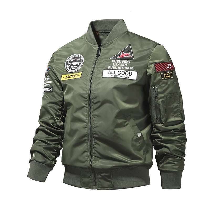 MA-1 American overalls pilot autumn and winter thickened Baseball uniform Trendy coat Men's military fan jacket Men