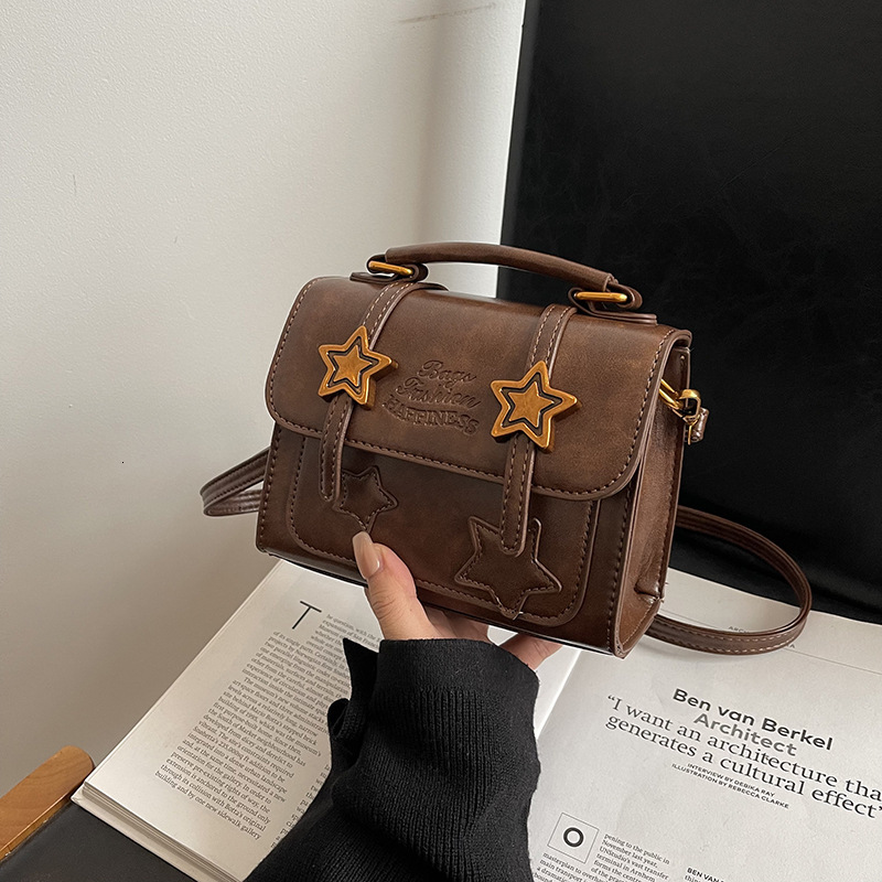 Forest style for women 2025 fashion trend crossbody versatile handheld small square bag